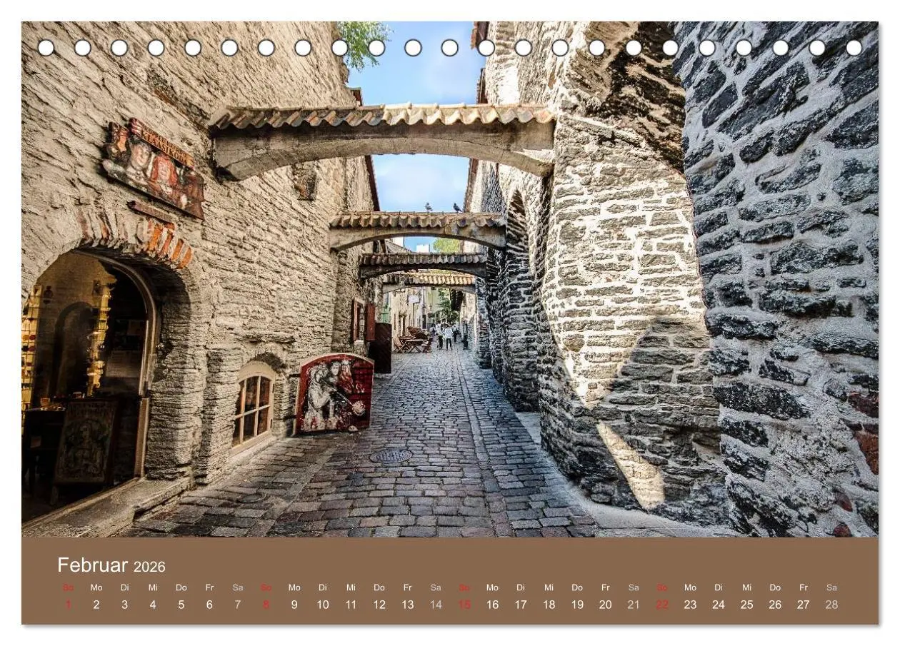 Bild: 9783516030112 | Tallinn - Streifzug durch die Altstadt (Tischkalender 2026 DIN A5...