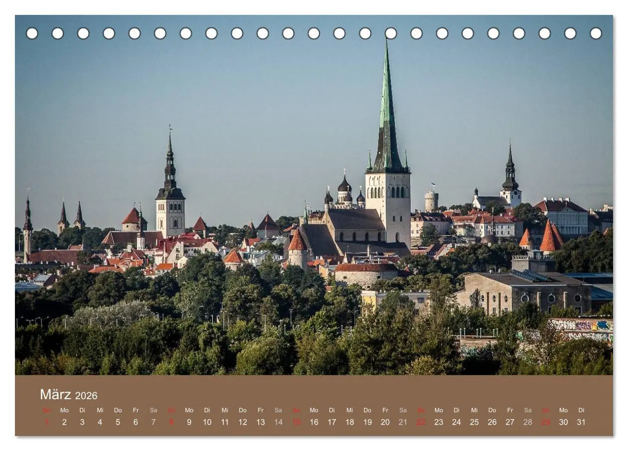 Bild: 9783516030112 | Tallinn - Streifzug durch die Altstadt (Tischkalender 2026 DIN A5...