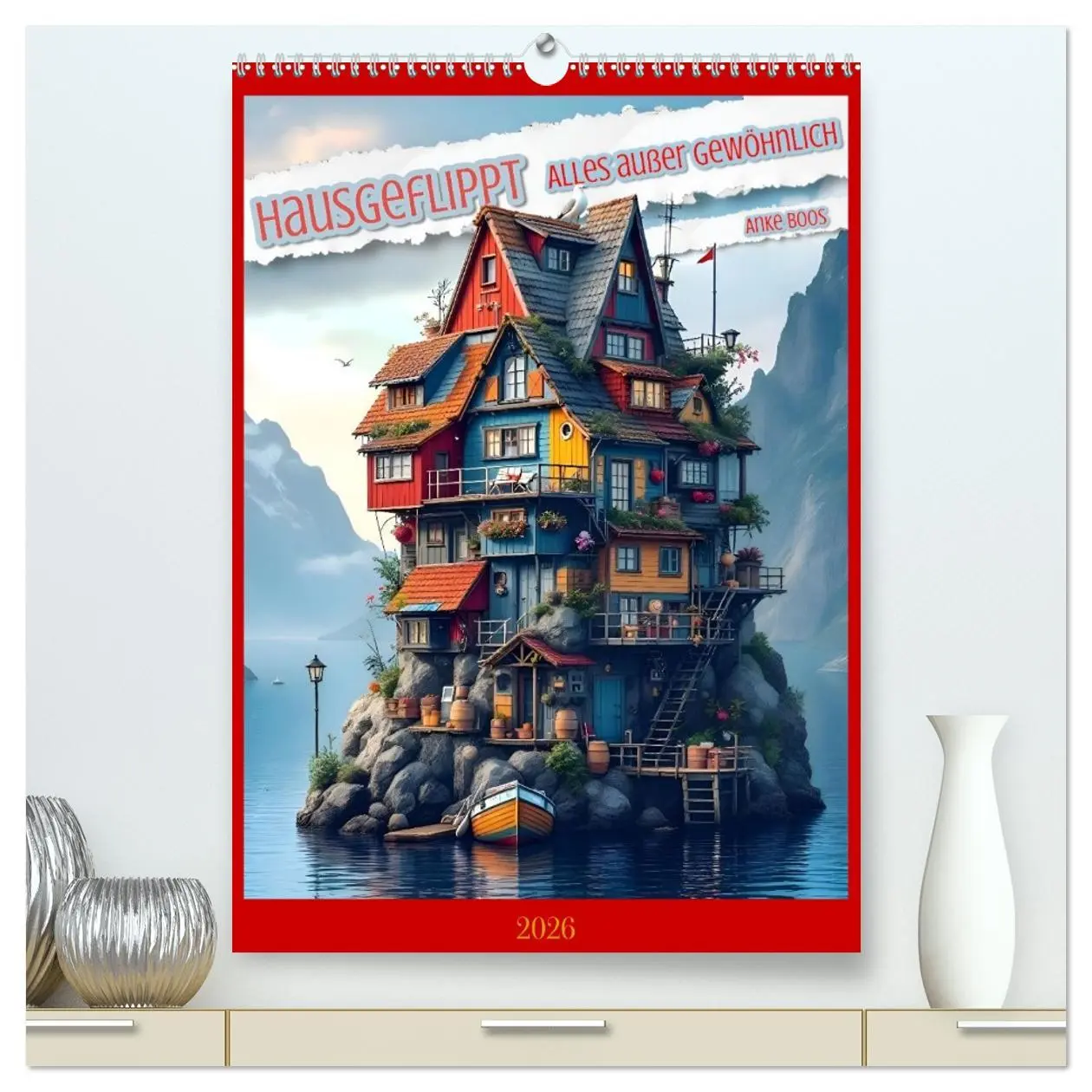 Cover: 9783516650112 | Hausgeflippt (hochwertiger Premium Wandkalender 2026 DIN A2 hoch),...