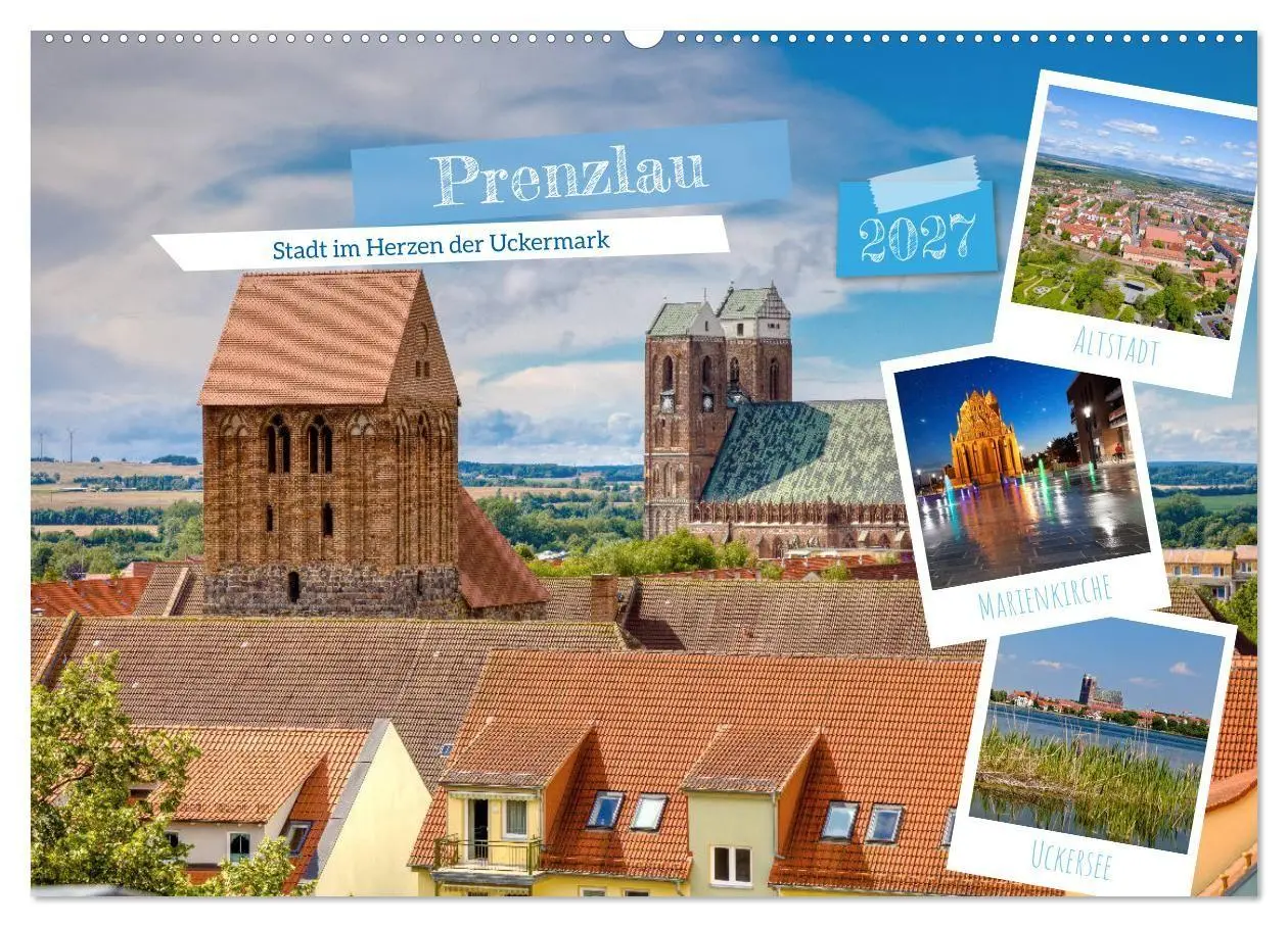 Cover: 9783594010112 | Prenzlau - Stadt im Herzen der Uckermark (Wandkalender 2027 DIN A2...