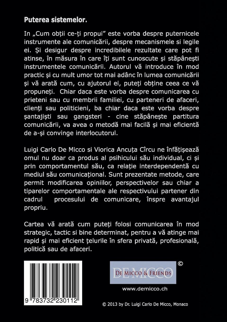 Rückseite: 9783732230112 | Cum obtii ce ti propui | Puterea sistemelor | Micco (u. a.) | Buch
