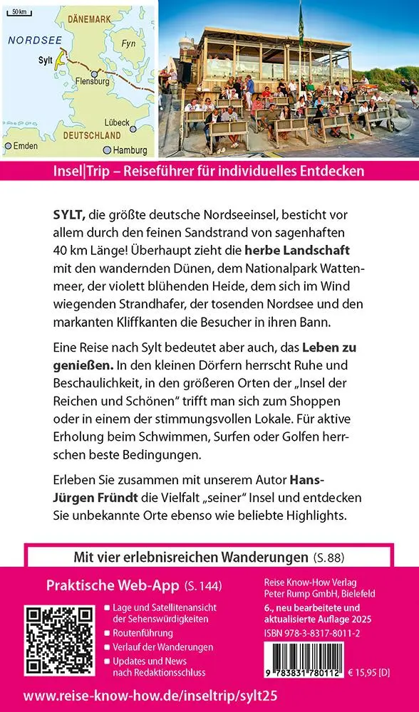 Rückseite: 9783831780112 | Reise Know-How InselTrip Sylt | Hans-Jürgen Fründt | Taschenbuch