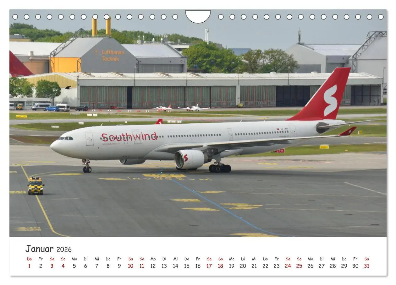 Bild: 9783457310212 | Flugzeuge auf Europas Flughäfen (Wandkalender 2026 DIN A4 quer),...