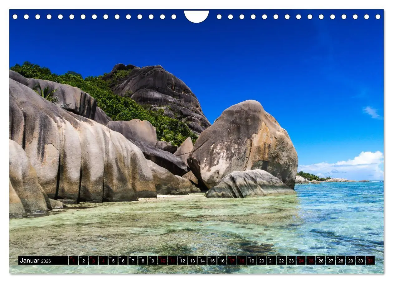 Bild: 9783457860212 | Trauminseln Seychellen (Wandkalender 2026 DIN A4 quer), CALVENDO...