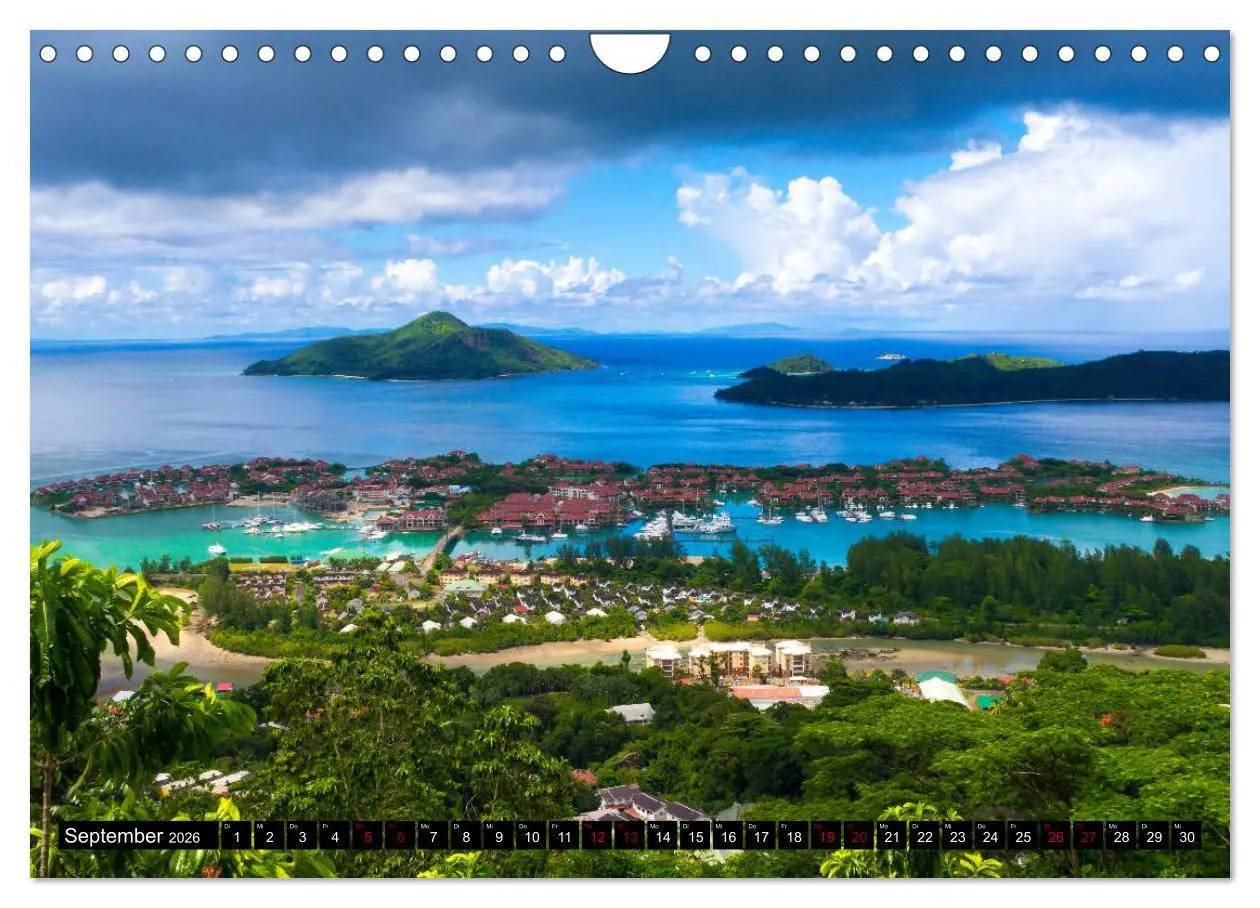 Bild: 9783457860212 | Trauminseln Seychellen (Wandkalender 2026 DIN A4 quer), CALVENDO...