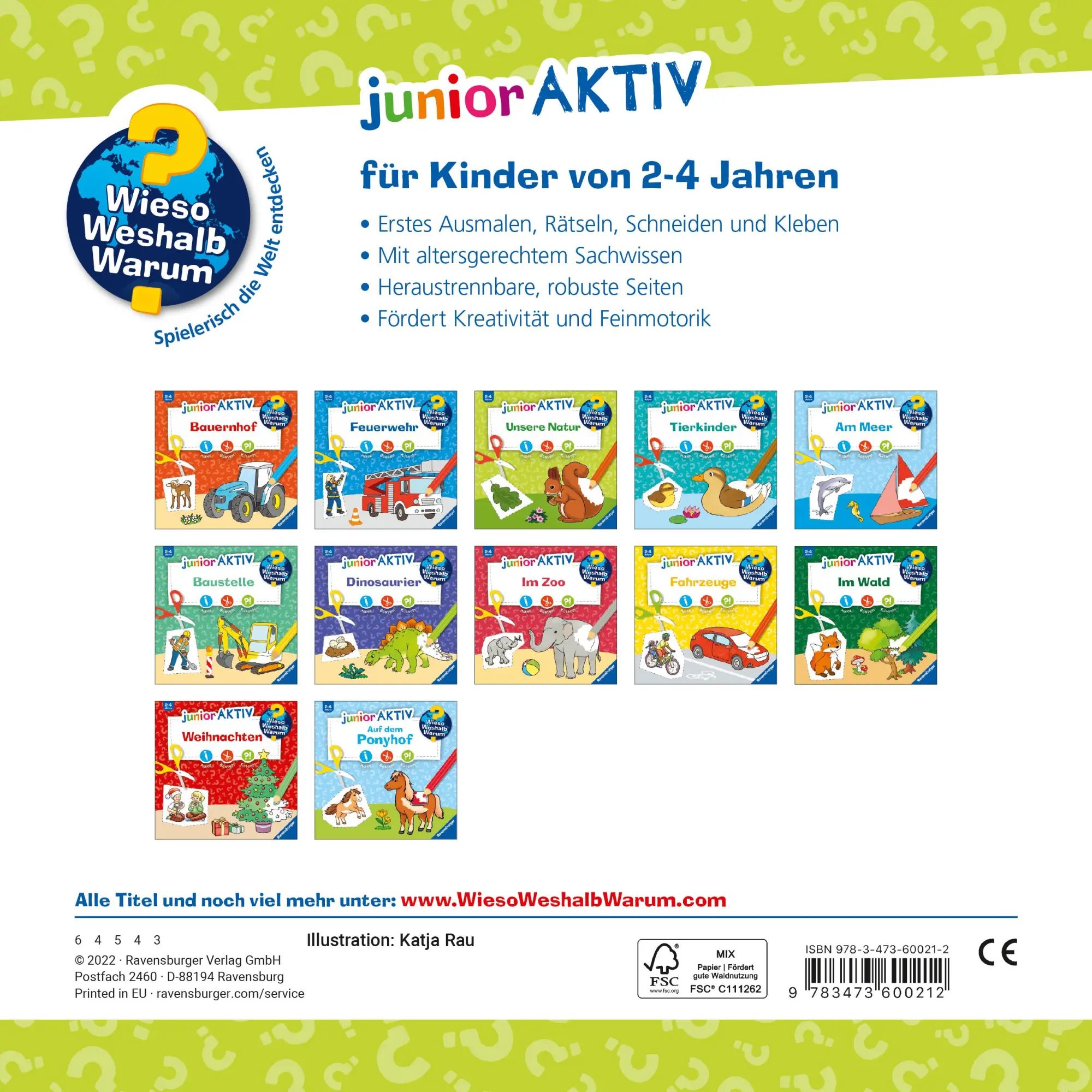 Rückseite: 9783473600212 | Wieso? Weshalb? Warum? junior AKTIV: Unsere Natur | Katja Rau | Buch