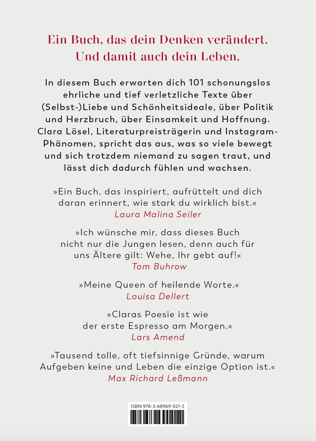 Rückseite: 9783689690212 | Wehe du gibst auf | 101 x Clartext, der dein Denken verändert | Lösel