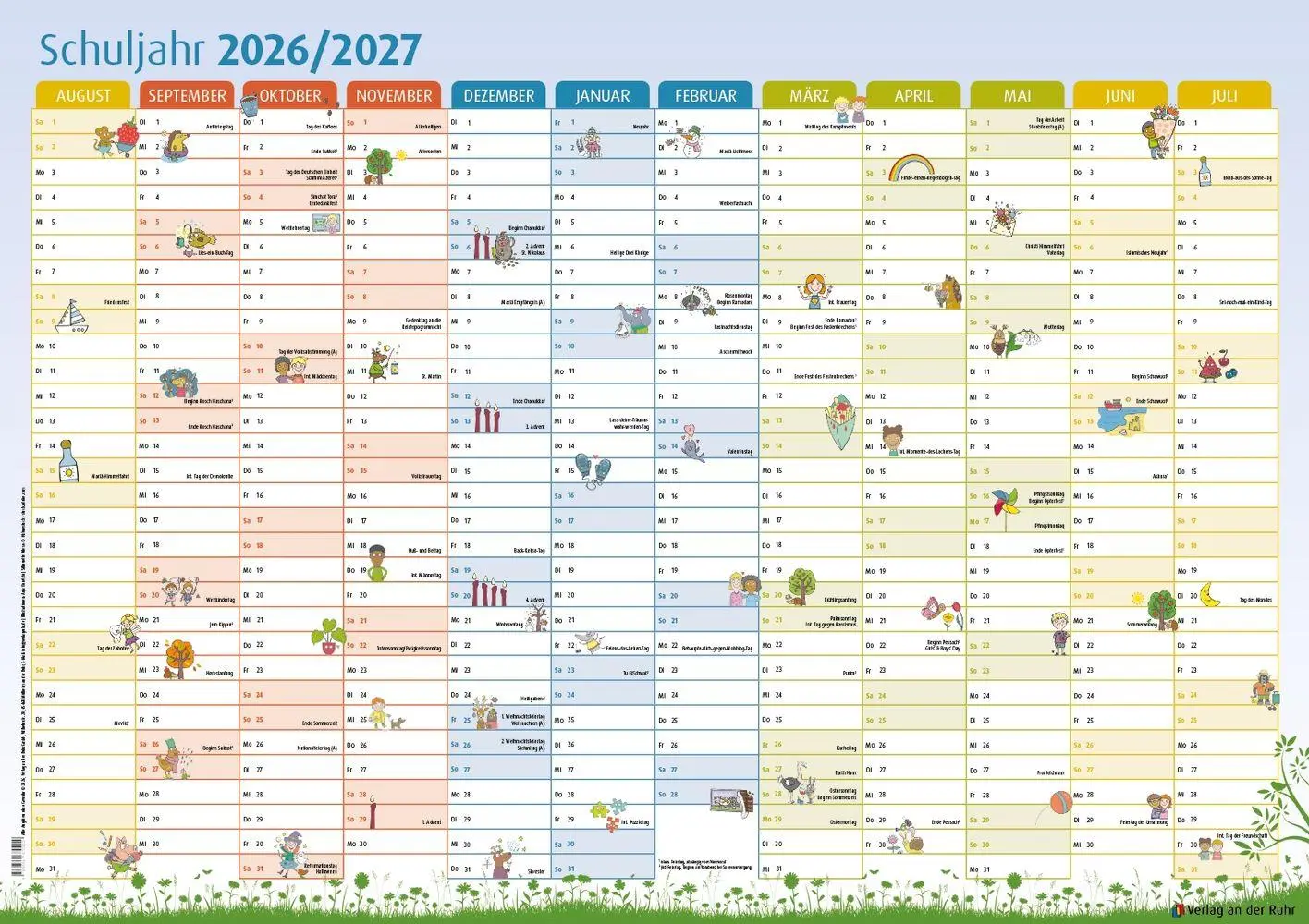 Cover: 9783834670212 | Der Schuljahres-Wandkalender 2026/2027, A1 | Kalender | 1 S. | Deutsch