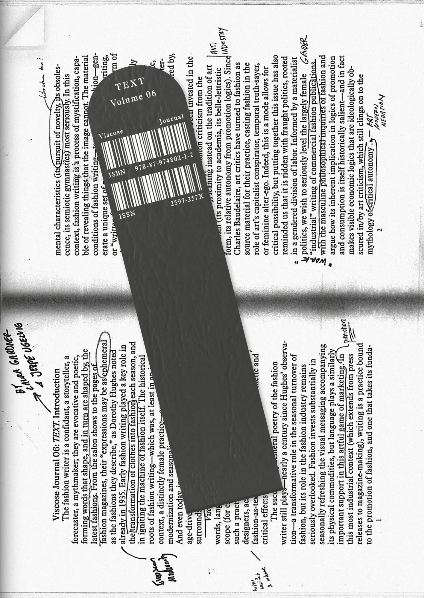 Cover: 9788797480212 | Viscose Journal 06: Text | Laura Gardner (u. a.) | Taschenbuch | 2024