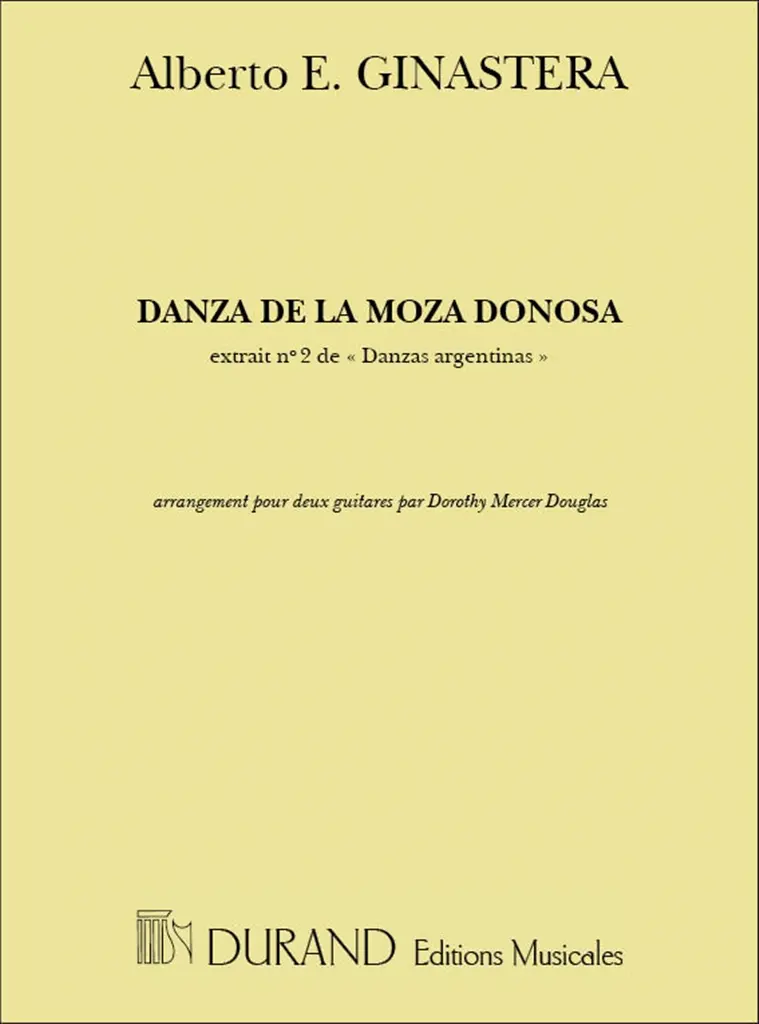 Cover: 9790044080212 | Danza De La Moza Donosa | Alberto Ginastera | Partitur