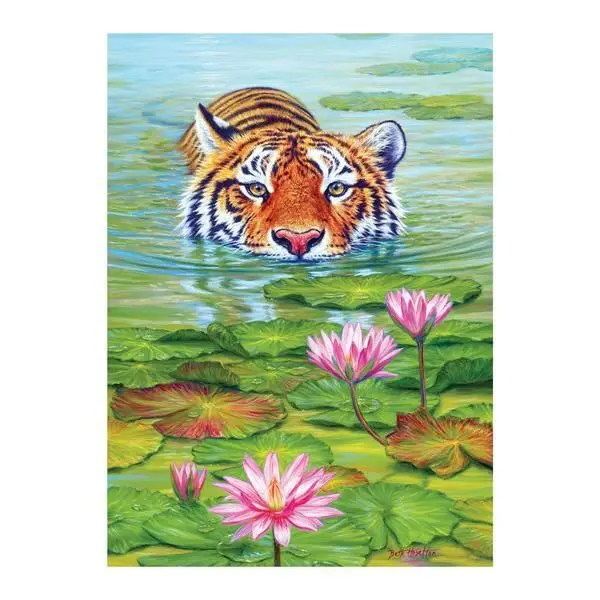 Bild: 625012400312 | Cobble Hill Tiger im Land des Lotus 1000 Teile | Spiel | In Spielebox