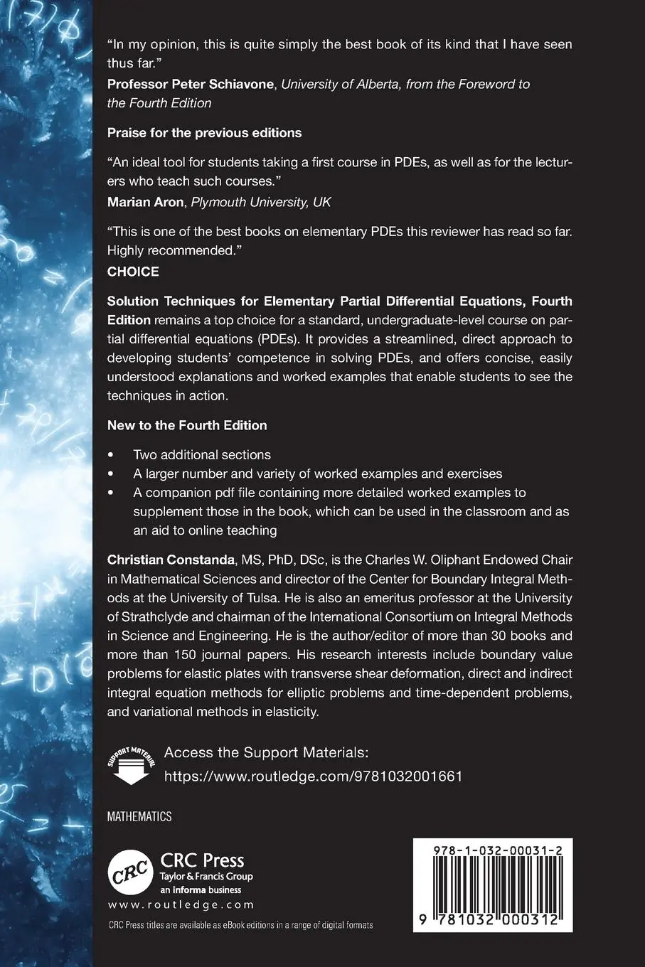 Rückseite: 9781032000312 | Solution Techniques for Elementary Partial Differential Equations