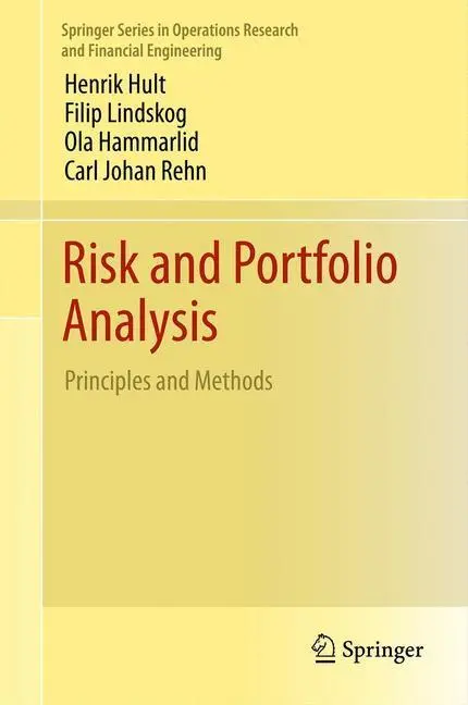 Bild: 9781493900312 | Risk and Portfolio Analysis | Principles and Methods | Hult (u. a.)
