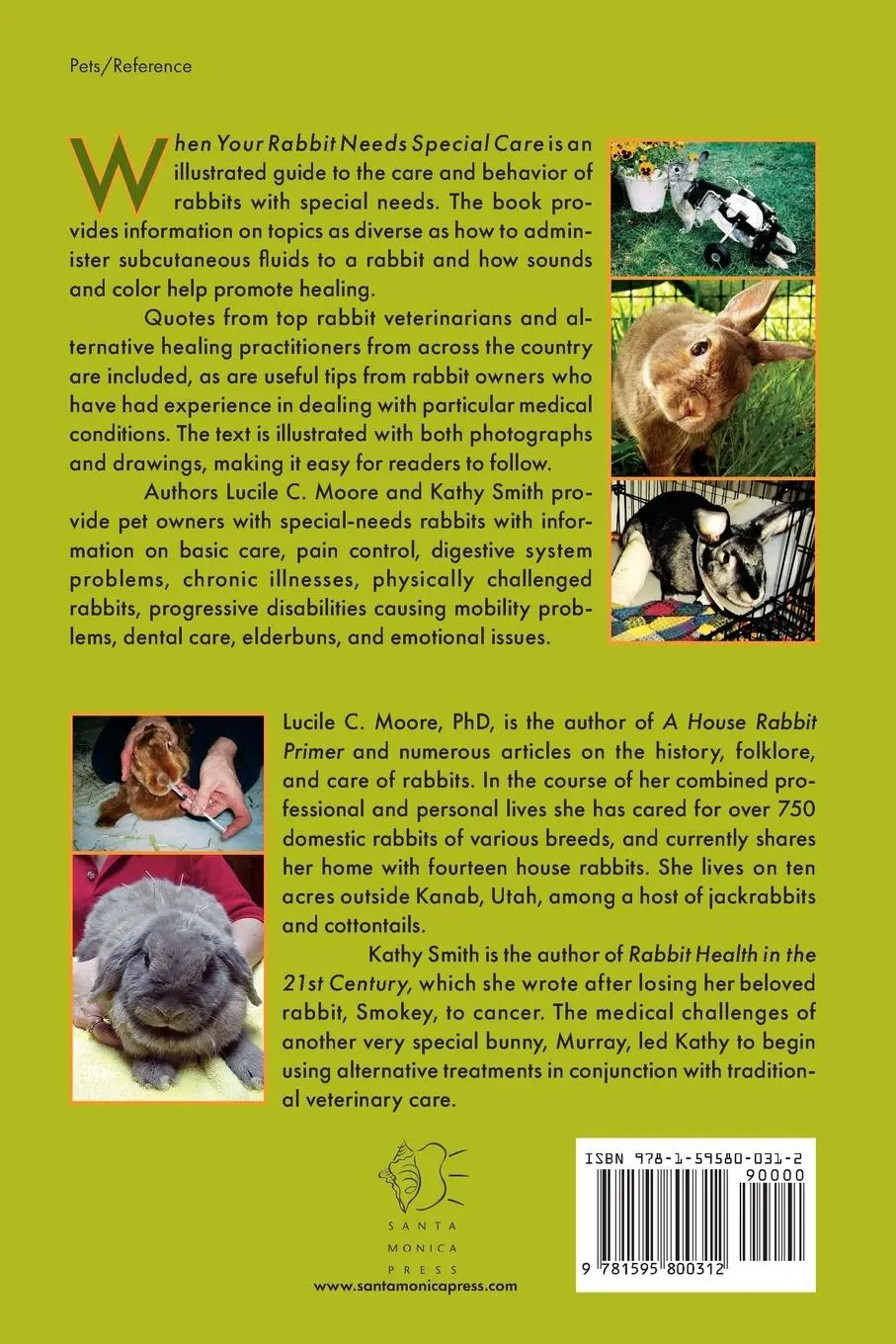 Rückseite: 9781595800312 | When Your Rabbit Needs Special Care | Lucile C Moore (u. a.) | Buch