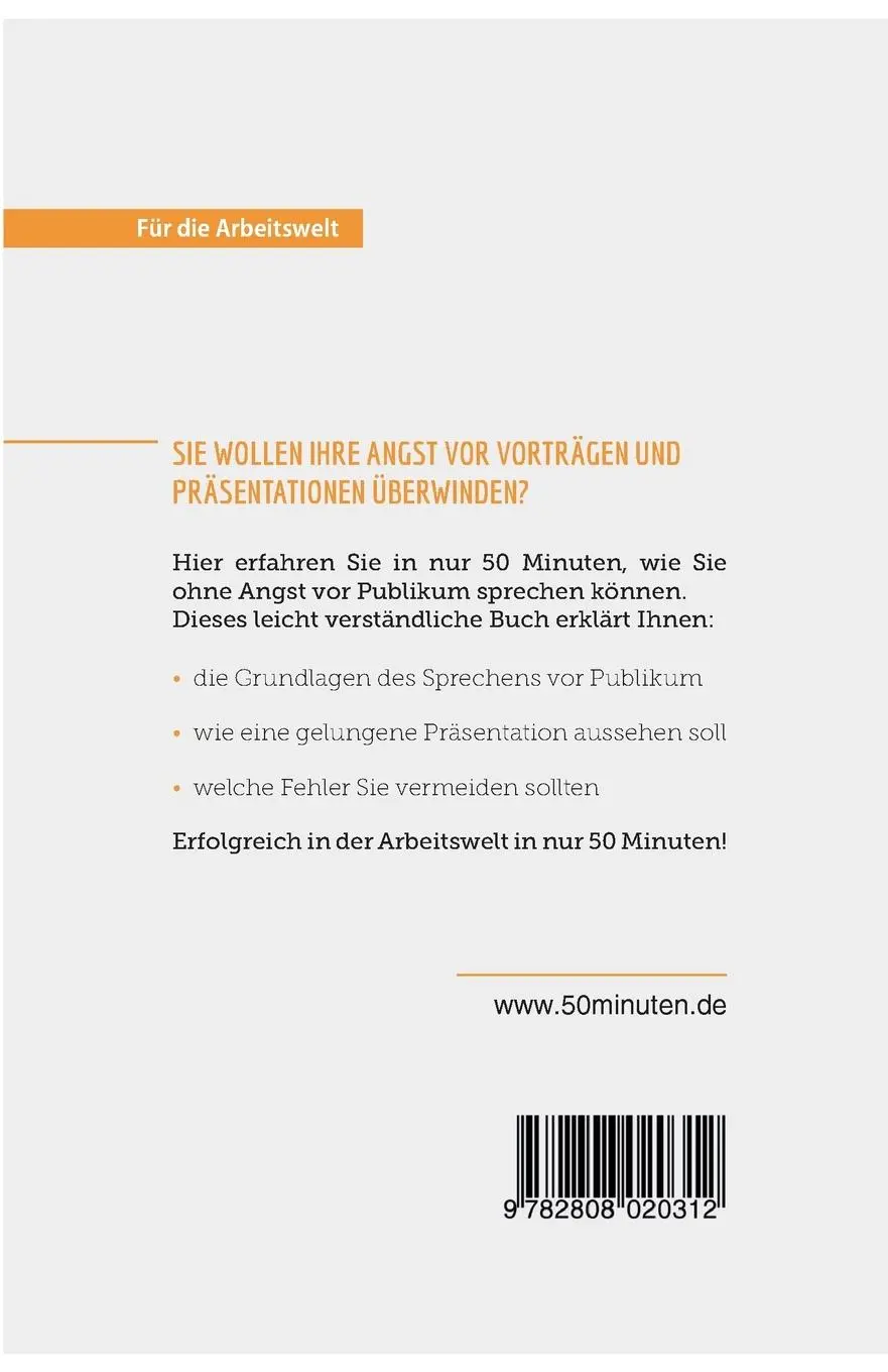 Rückseite: 9782808020312 | Vor Publikum sprechen | Tipps und Tricks gegen die Angst vor Vorträgen