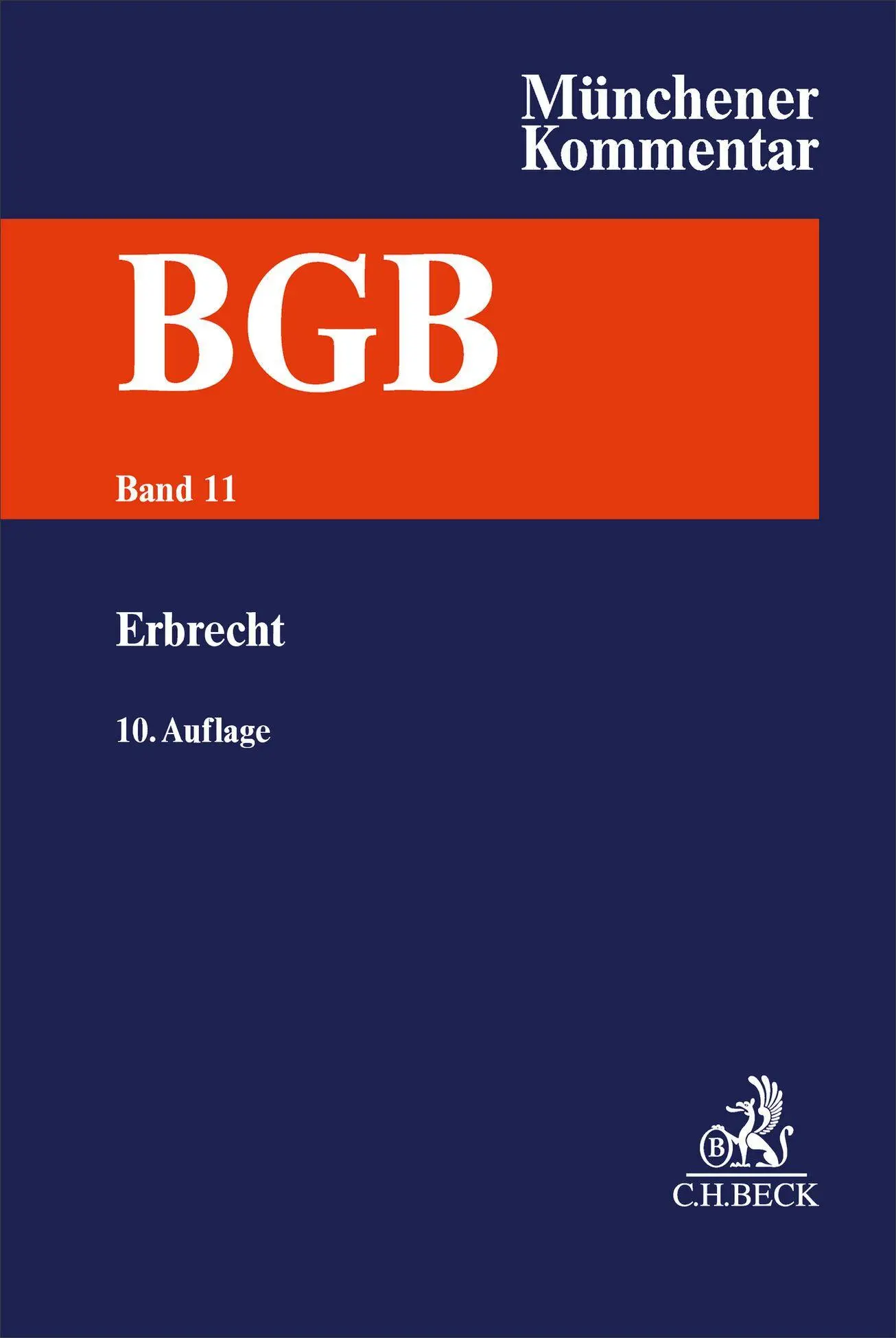 Cover: 9783406810312 | Münchener Kommentar zum Bürgerlichen Gesetzbuch Bd. 11: Erbrecht,...