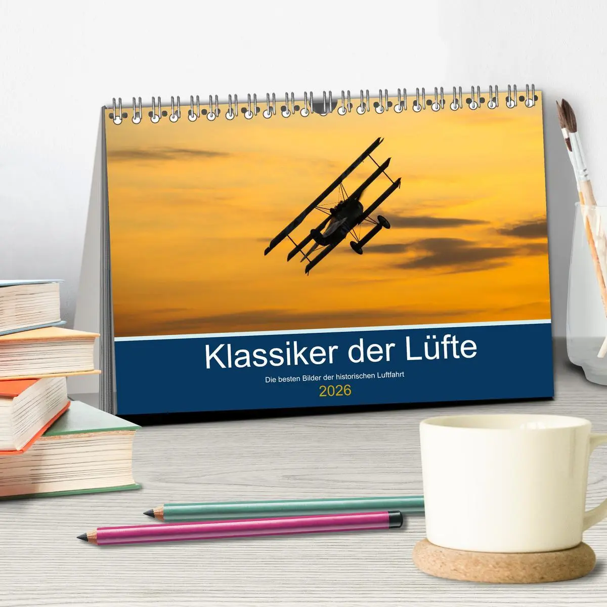 Bild: 9783457610312 | Klassiker der Lüfte (Tischkalender 2026 DIN A5 quer), CALVENDO...
