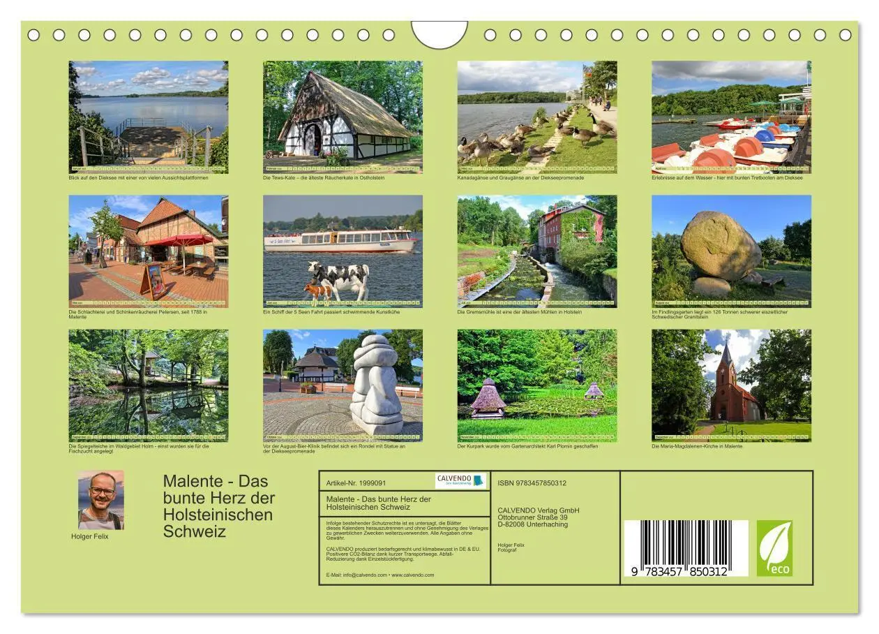 Bild: 9783457850312 | Malente - Das bunte Herz der Holsteinischen Schweiz (Wandkalender...
