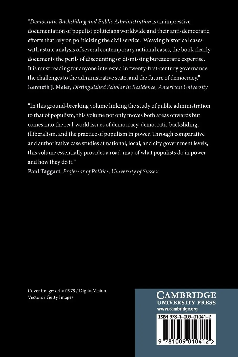 Rückseite: 9781009010412 | Democratic Backsliding and Public Administration | Bauer (u. a.)