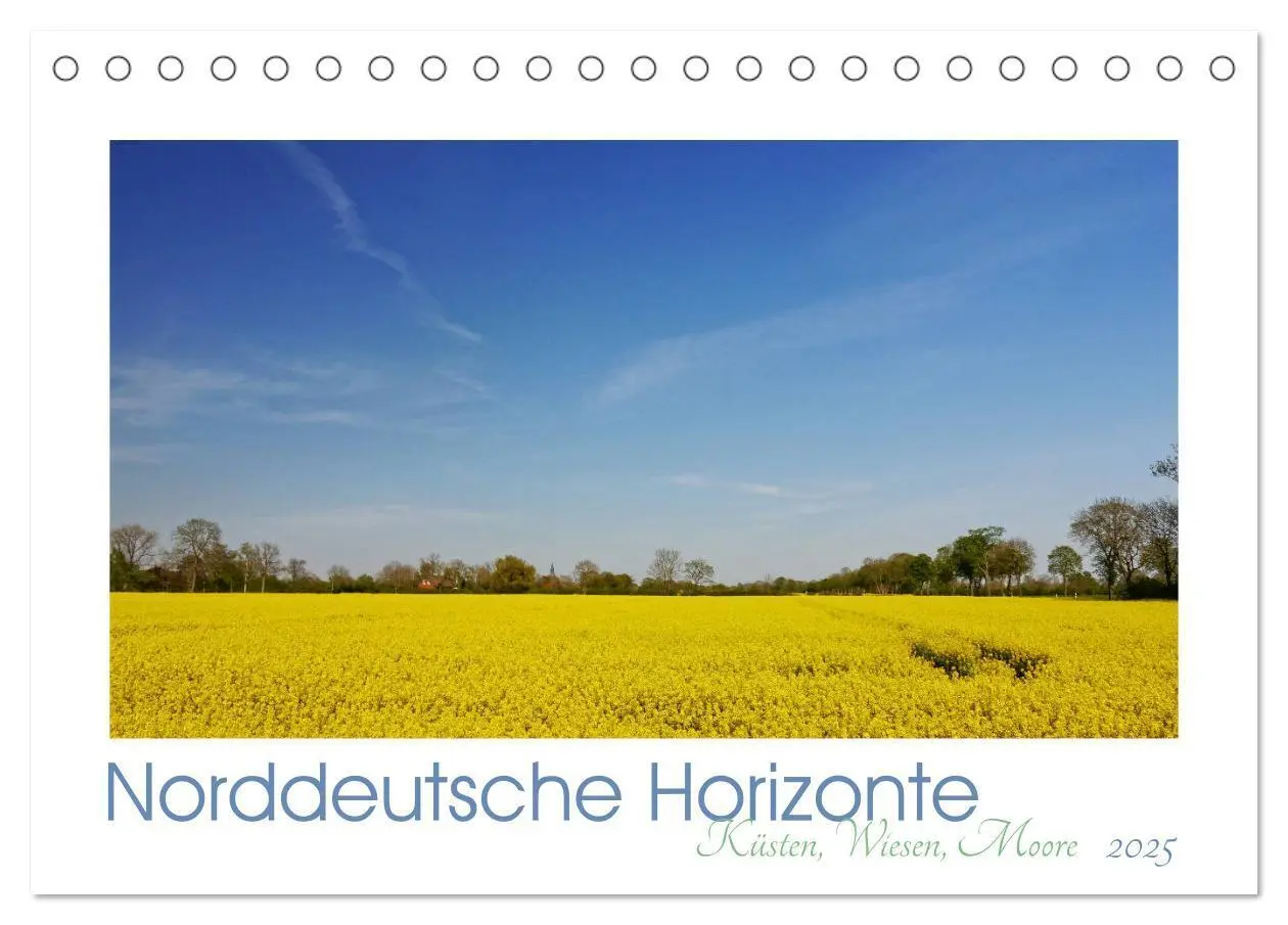 Cover: 9783435130412 | Norddeutsche Horizonte. Küsten, Wiesen, Moore (Tischkalender 2025...