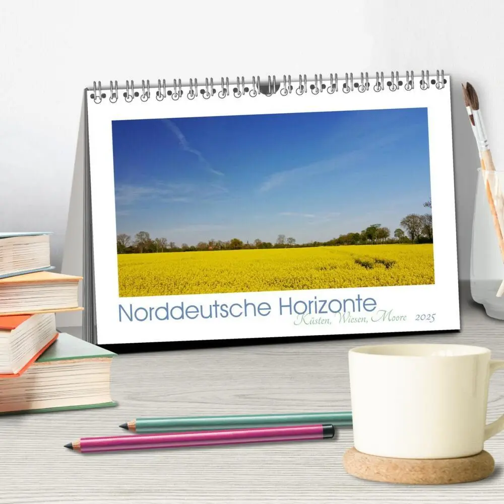 Bild: 9783435130412 | Norddeutsche Horizonte. Küsten, Wiesen, Moore (Tischkalender 2025...