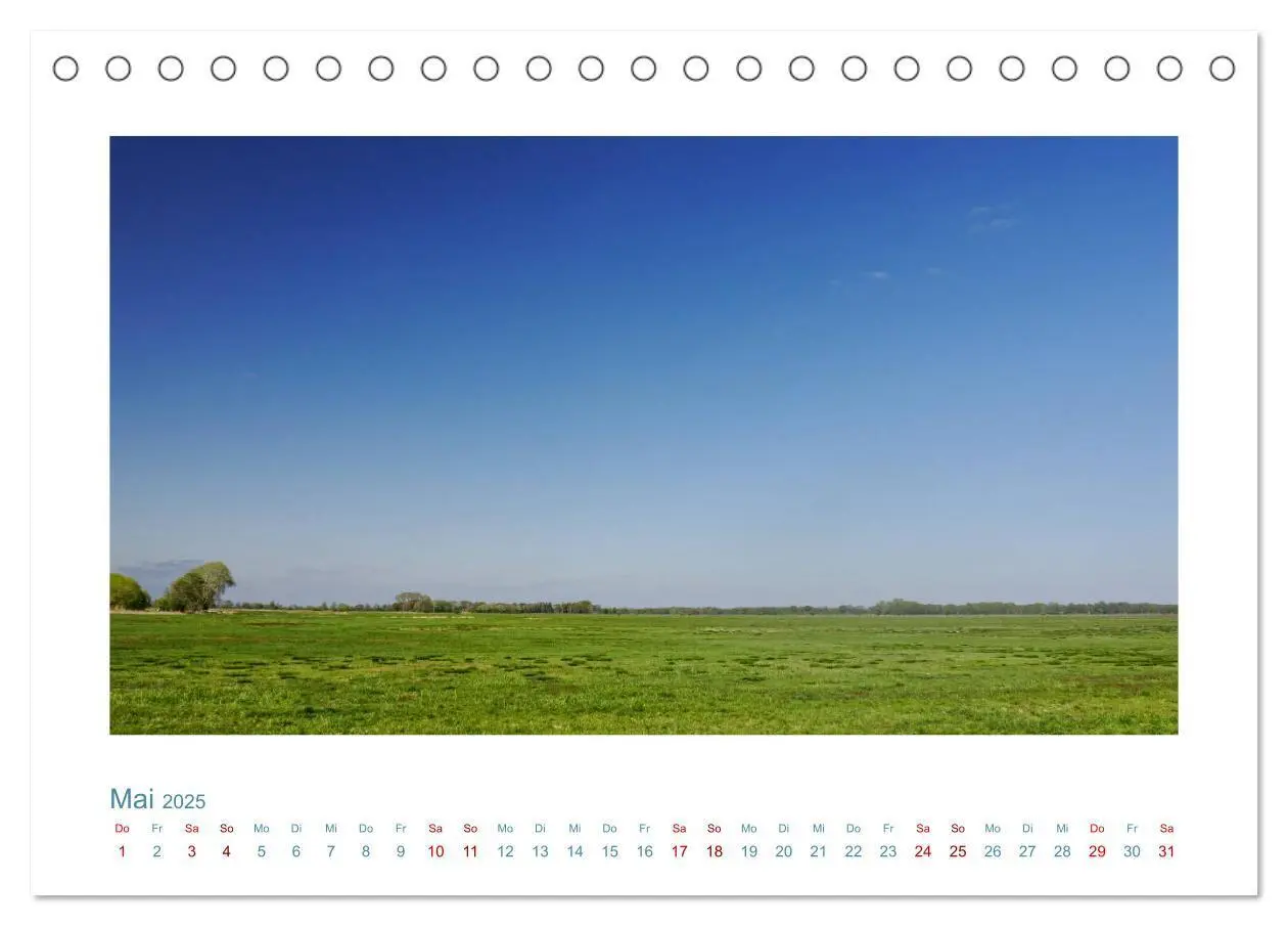 Bild: 9783435130412 | Norddeutsche Horizonte. Küsten, Wiesen, Moore (Tischkalender 2025...