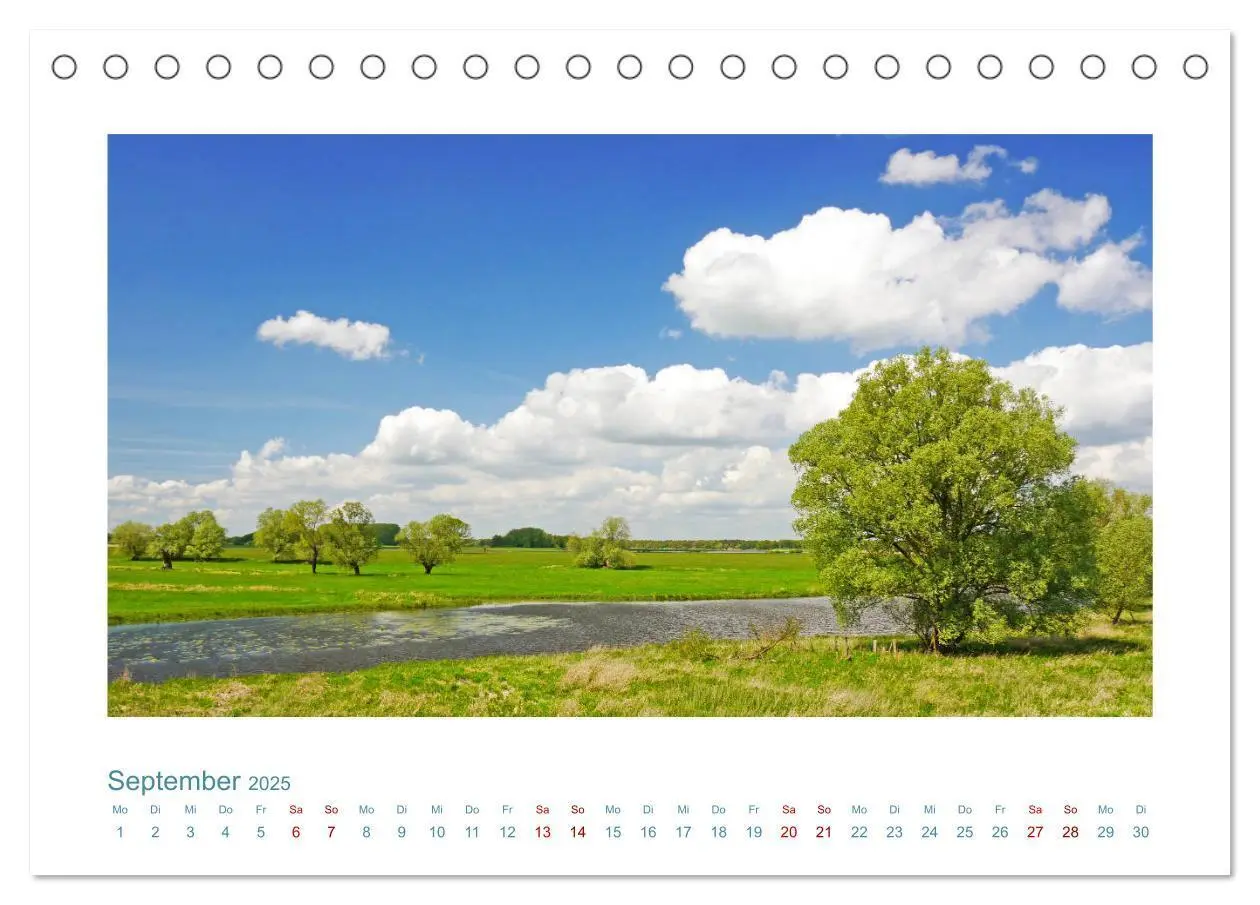 Bild: 9783435130412 | Norddeutsche Horizonte. Küsten, Wiesen, Moore (Tischkalender 2025...