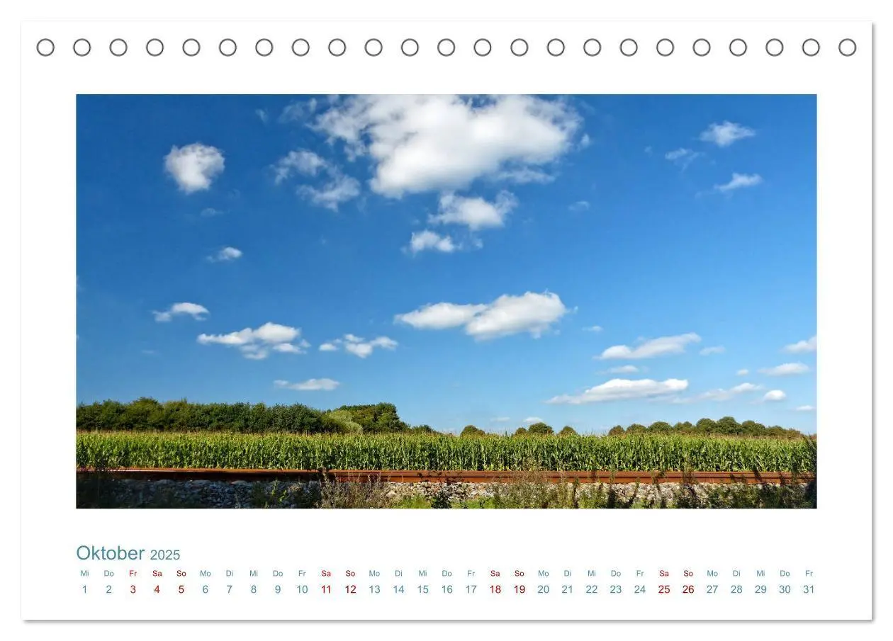 Bild: 9783435130412 | Norddeutsche Horizonte. Küsten, Wiesen, Moore (Tischkalender 2025...