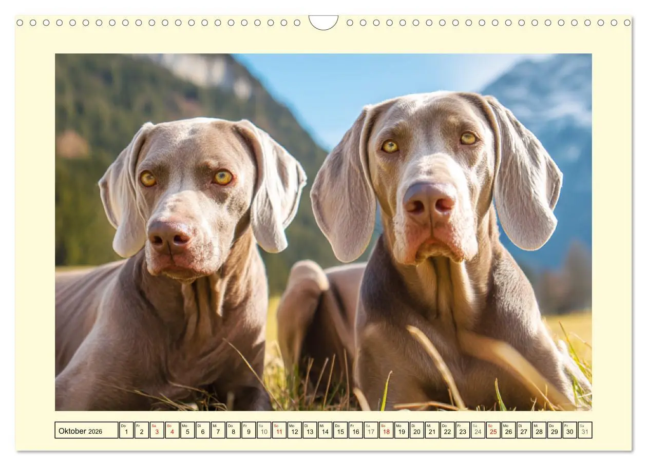 Bild: 9783457910412 | Edle Weimaraner. Loyale Silberseelen im Licht der Natur...