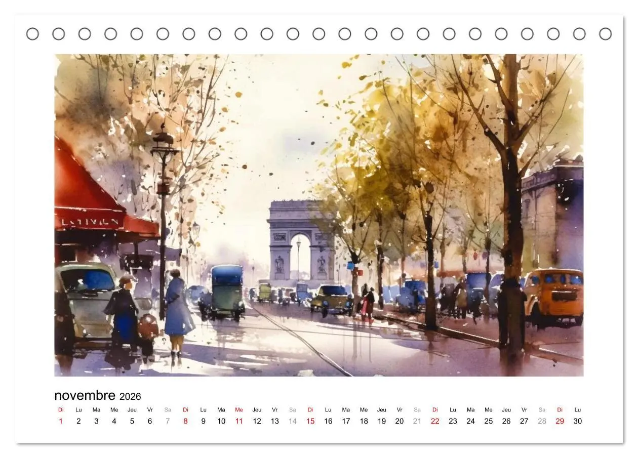 Bild: 9783516550412 | Paris, ville d'amour (Calendrier de bureau 2026 DIN A5 vertical),...