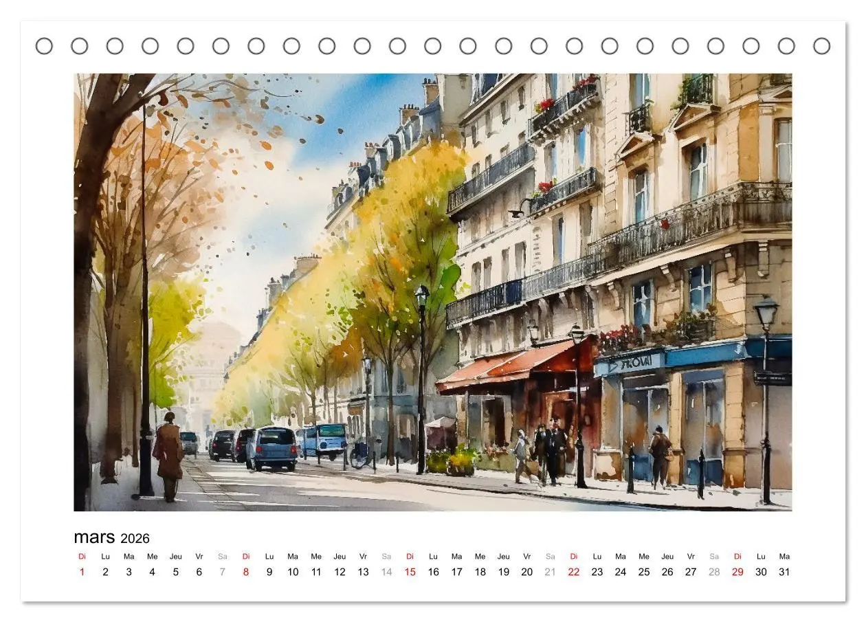 Bild: 9783516550412 | Paris, ville d'amour (Calendrier de bureau 2026 DIN A5 vertical),...