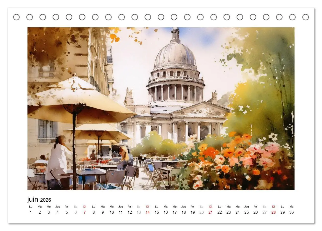 Bild: 9783516550412 | Paris, ville d'amour (Calendrier de bureau 2026 DIN A5 vertical),...