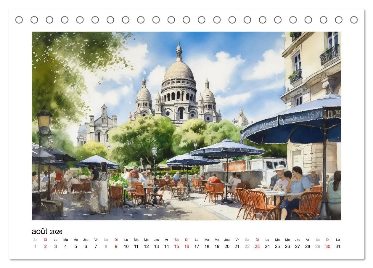 Bild: 9783516550412 | Paris, ville d'amour (Calendrier de bureau 2026 DIN A5 vertical),...
