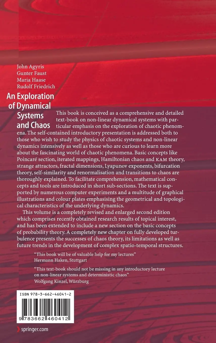Rückseite: 9783662460412 | An Exploration of Dynamical Systems and Chaos | Argyris (u. a.) | Buch