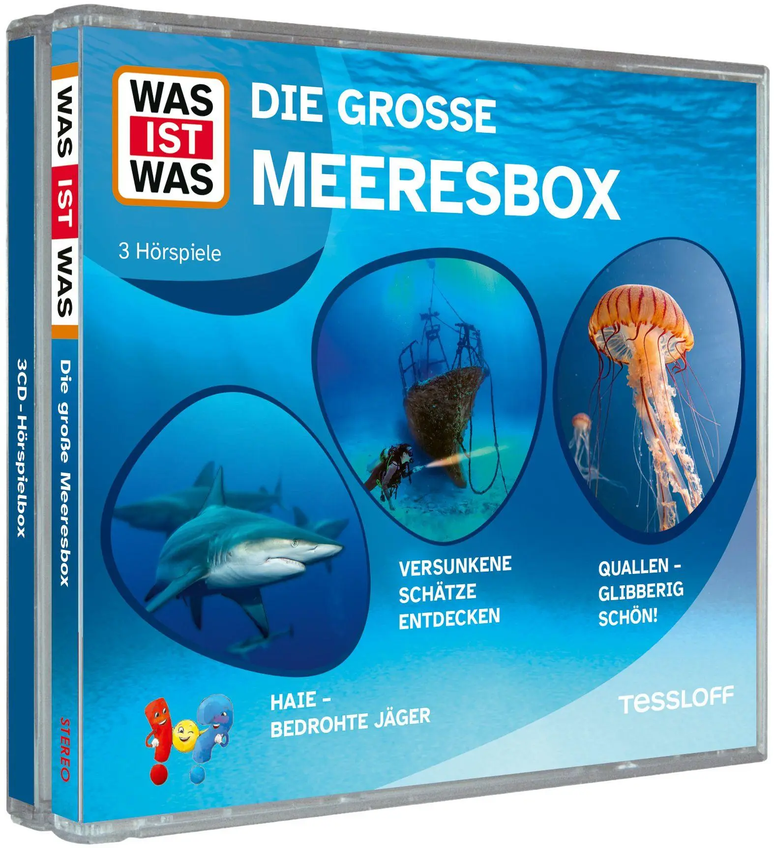 Cover: 9783788670412 | WAS IST WAS 3-CD Hörspielbox. Die große Meeresbox | Co.KG | Audio-CD