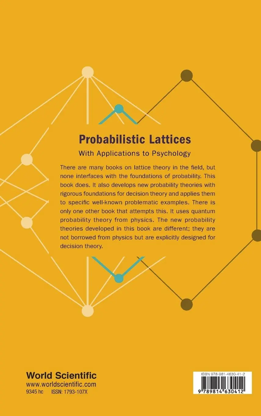 Rückseite: 9789814630412 | PROBABILISTIC LATTICES | WITH APPLICATIONS TO PSYCHOLOGY | Narens