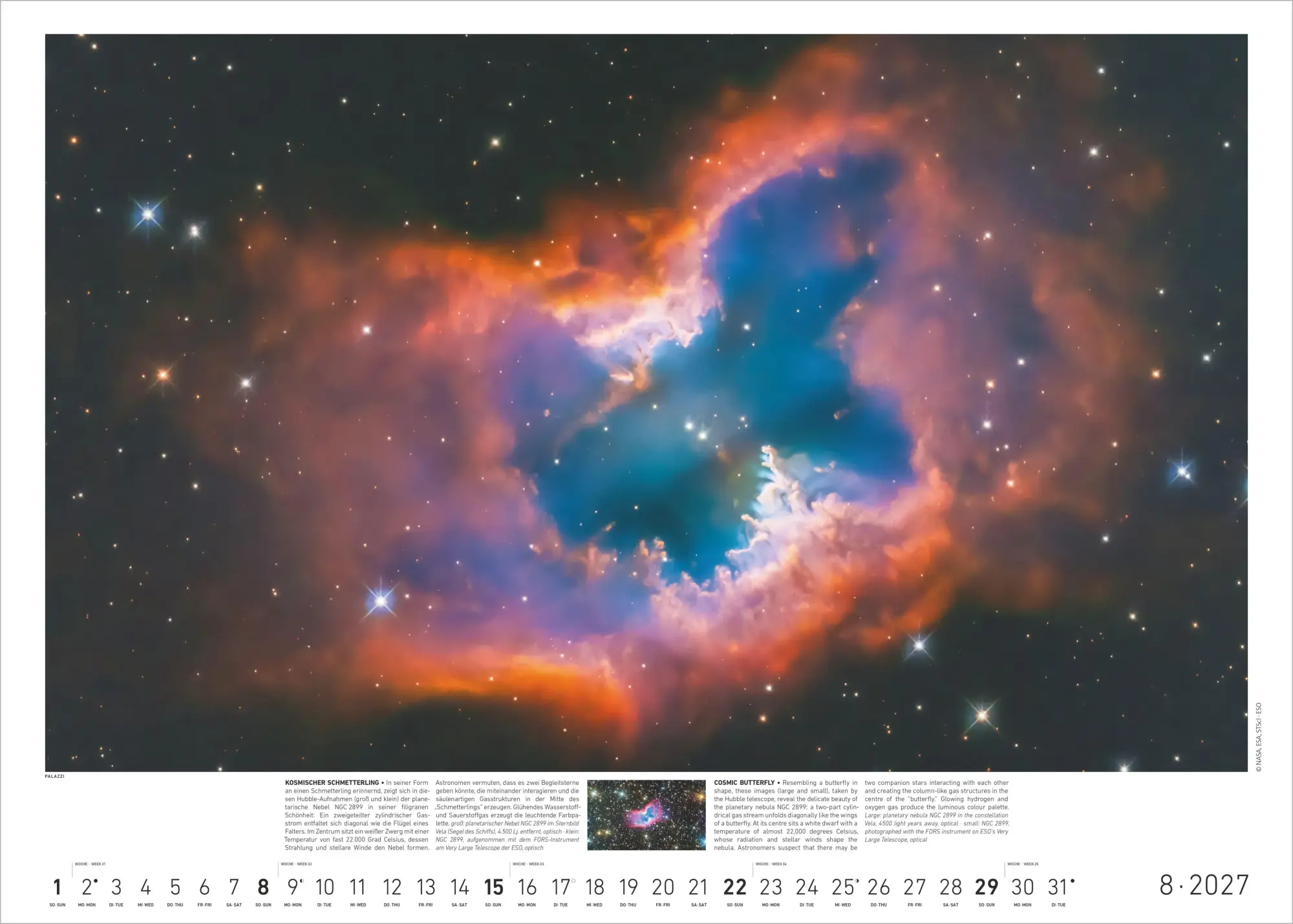 Bild: 4069095010512 | Sternzeit 2027 | Felicitas Mokler | Kalender | Palazzi (Kalender)