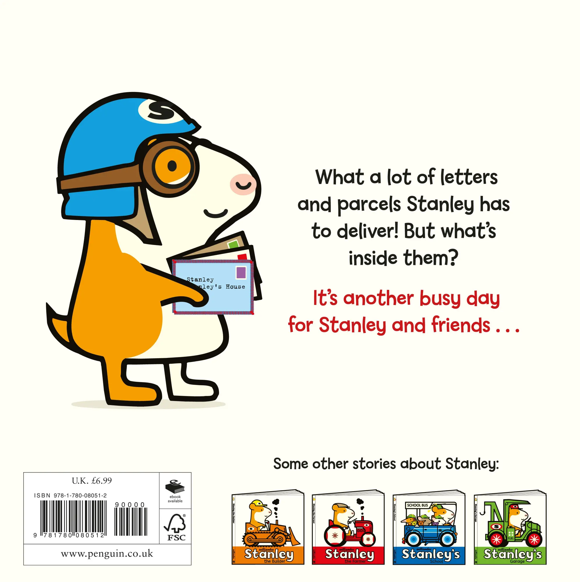 Rückseite: 9781780080512 | Stanley the Postman | William Bee | Taschenbuch | Englisch | 2019