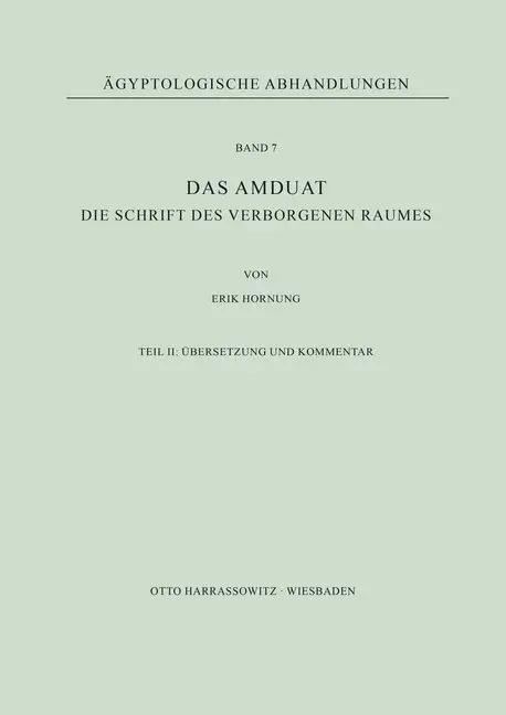 Cover: 9783447000512 | Das Amduat | Erik Hornung | Taschenbuch | Deutsch | Harrassowitz