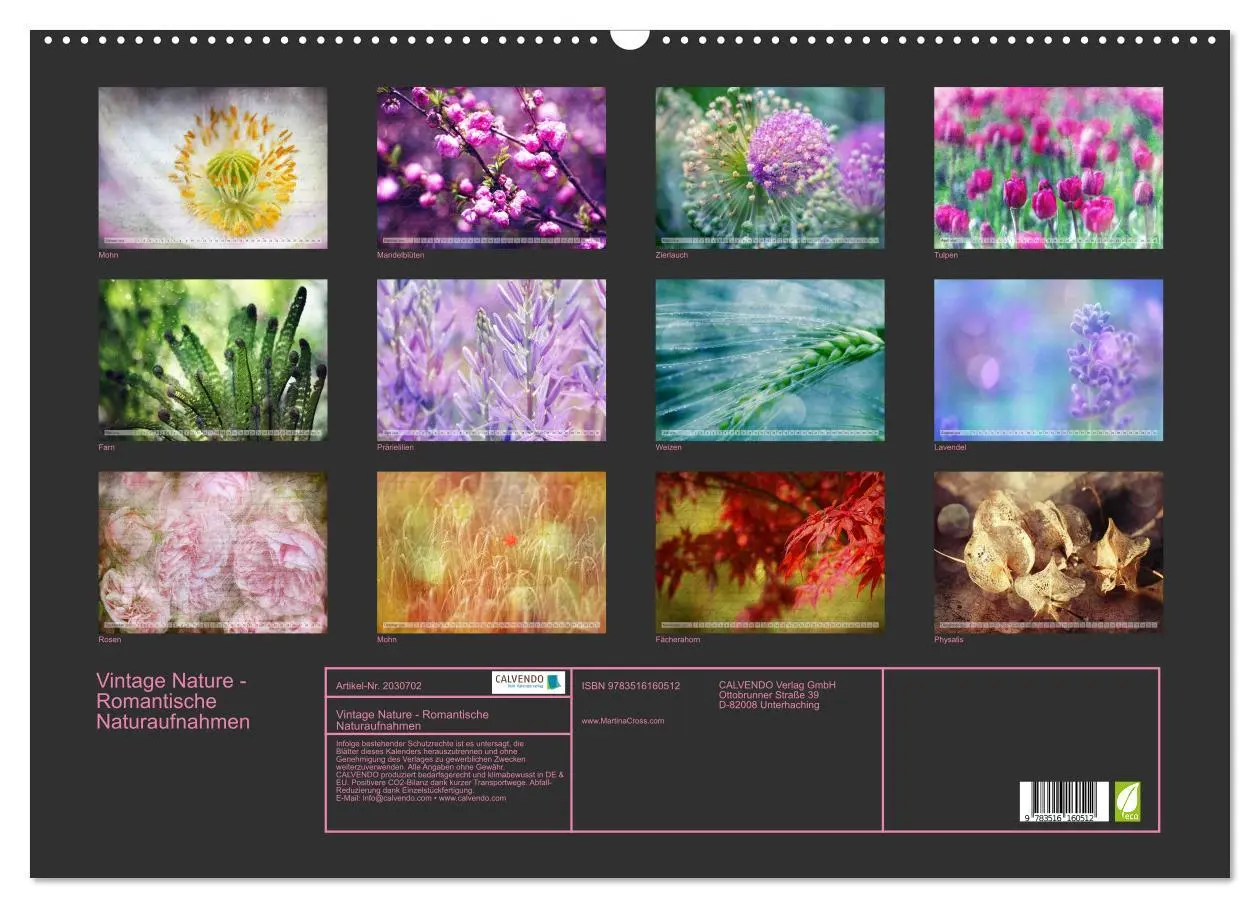 Bild: 9783516160512 | Vintage Nature - Romantische Naturaufnahmen (Wandkalender 2026 DIN...