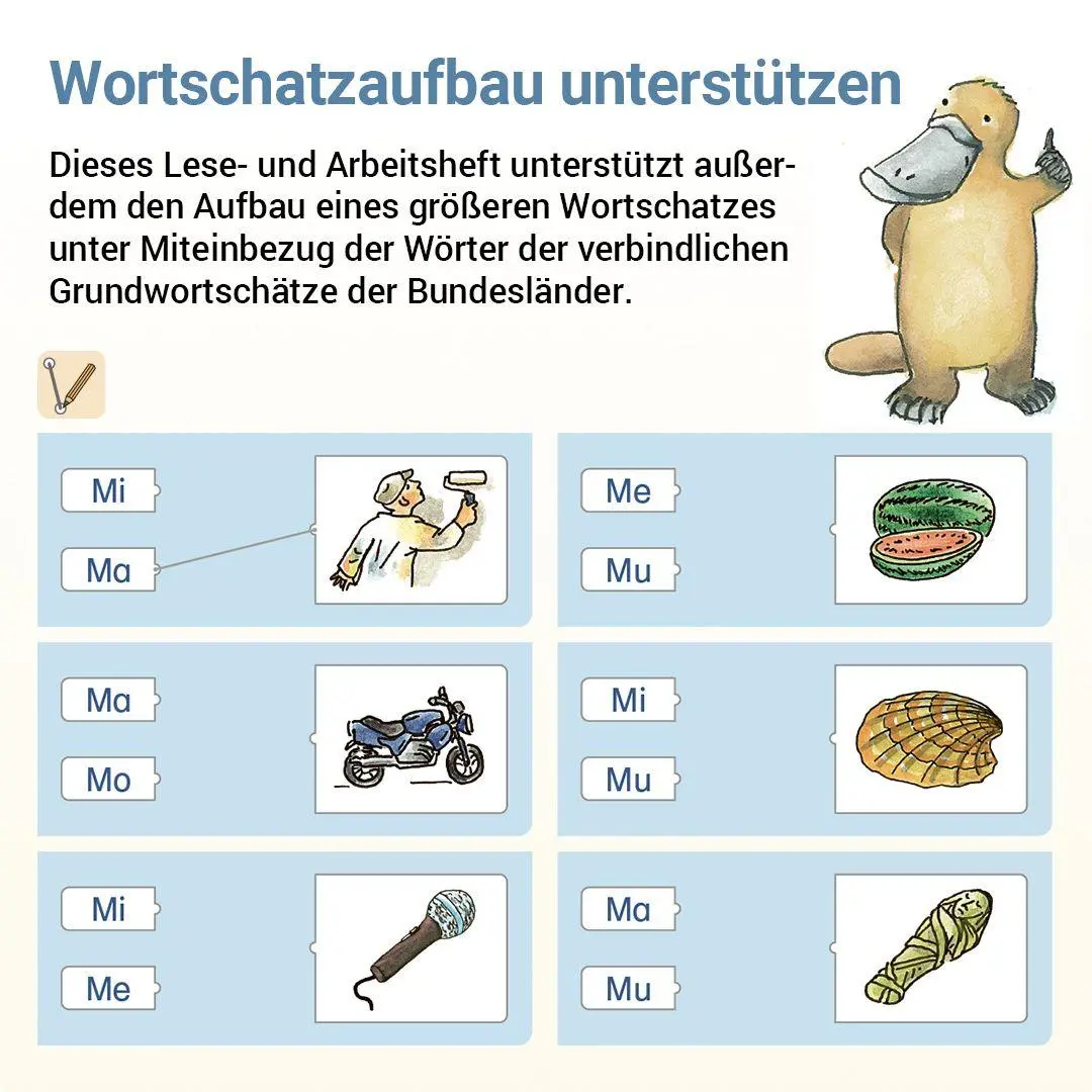 Bild: 9783619120512 | Lesen mit Rico Schnabel, Heft 1: Silben | Stefanie Drecktrah (u. a.)