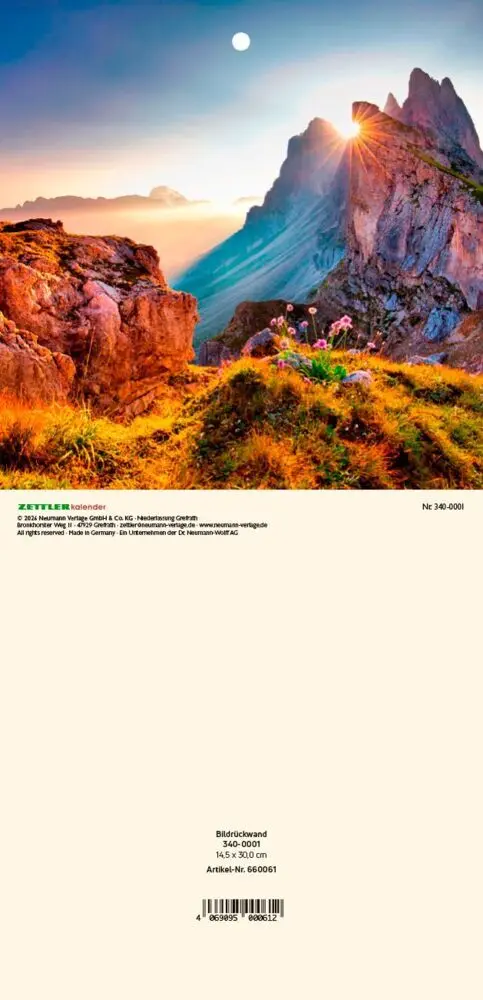 Bildrückwände für Typ 301 und 302 Landschaft sortiert 2027