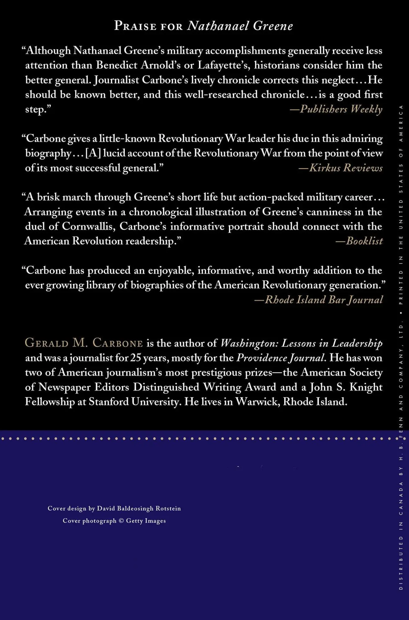 Rückseite: 9780230620612 | Nathanael Greene | A Biography of the American Revolution | Carbone