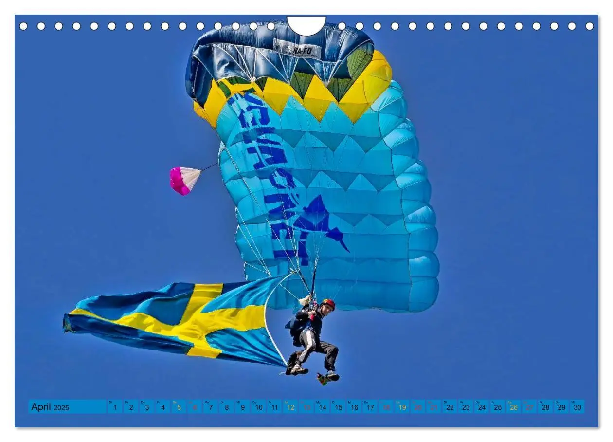 Bild: 9783435590612 | Fallschirmspringen - Mut und Abenteuer (Wandkalender 2025 DIN A4...