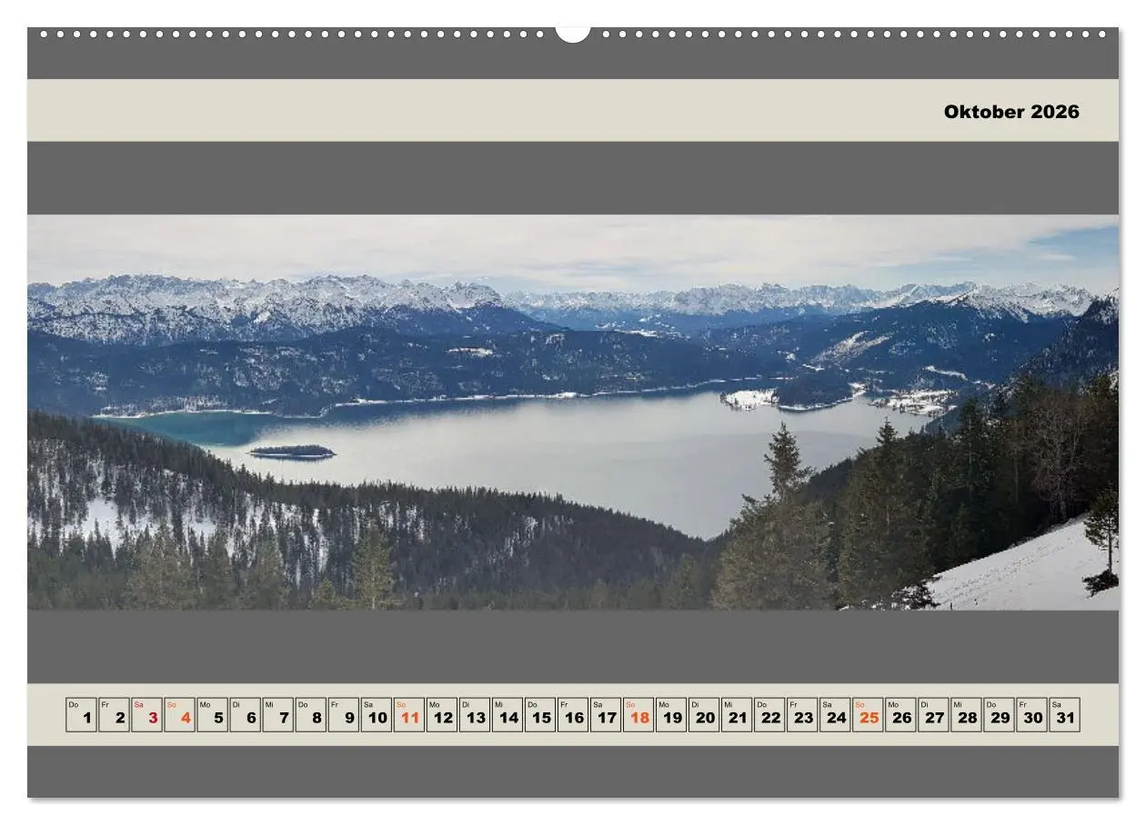 Bild: 9783457440612 | Walchensee Panorama (hochwertiger Premium Wandkalender 2026 DIN A2...