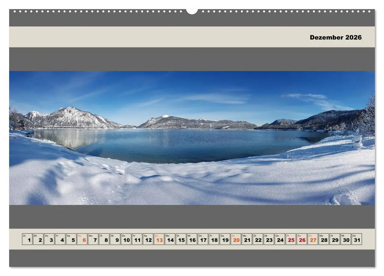 Bild: 9783457440612 | Walchensee Panorama (hochwertiger Premium Wandkalender 2026 DIN A2...