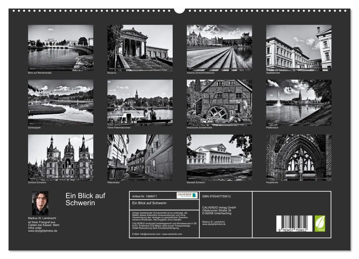 Bild: 9783457750612 | Ein Blick auf Schwerin (hochwertiger Premium Wandkalender 2026 DIN...