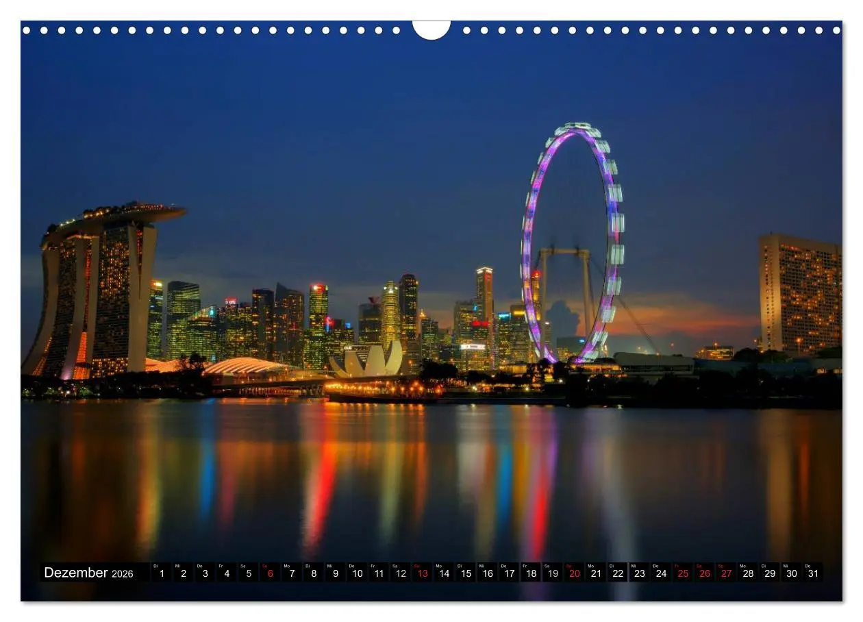 Bild: 9783457990612 | Singapur - Einzigartige Skylines (Wandkalender 2026 DIN A3 quer),...