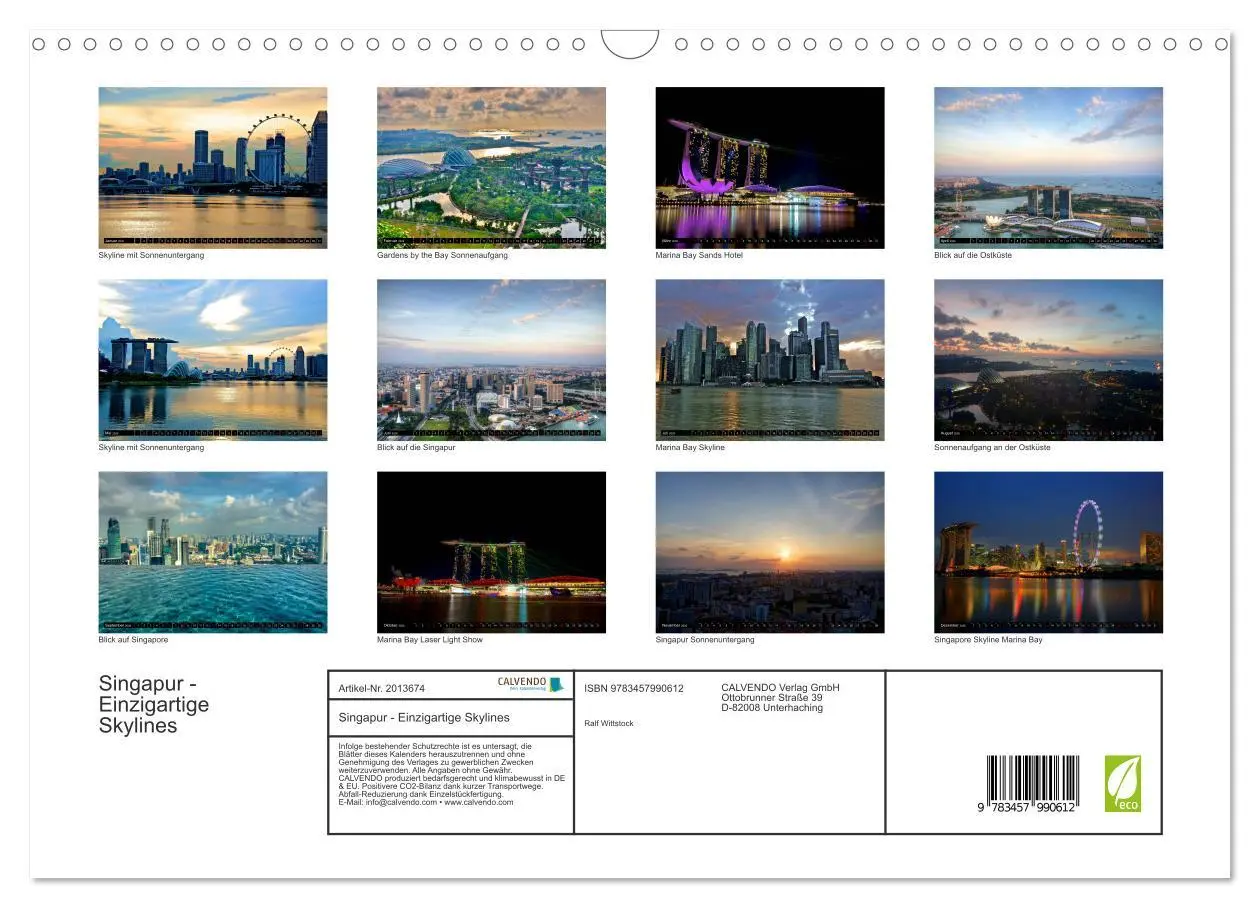 Bild: 9783457990612 | Singapur - Einzigartige Skylines (Wandkalender 2026 DIN A3 quer),...