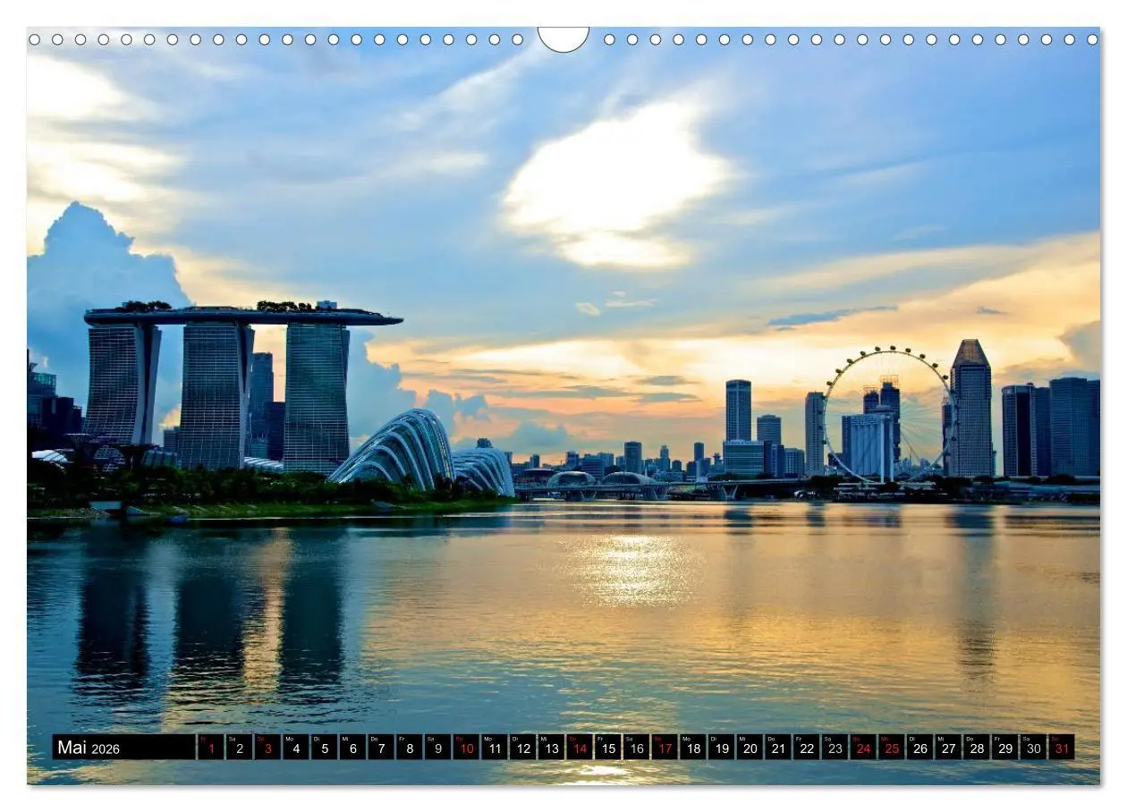 Bild: 9783457990612 | Singapur - Einzigartige Skylines (Wandkalender 2026 DIN A3 quer),...